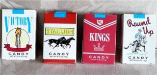 Four Packs Candy Cigarettes, Mint In Boxes, 1960s, Slovenia  