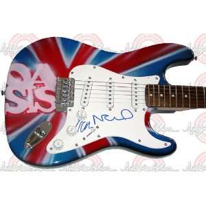  OASIS Autographed Signed CUSTOM AIRBRUSH Guitar UACC RD 