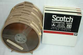 Assorted Scotch 7 used reel to reel tape ~   