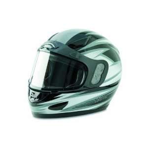    Raider Silver Small Full Face Snowmobile Helmet Automotive