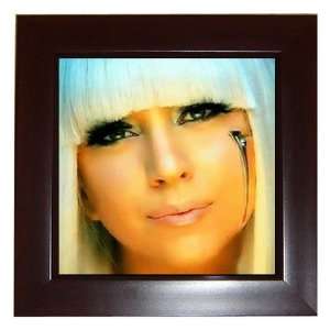 Poker Face Lady Gaga Collectible Framed Tile 