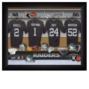  Oakland Raiders Personalized Locker Room Print Sports 