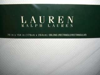 NEU  RALPH LAUREN Home TISCHDECKE weiß rechteckig 178 x 264 cm Luxus 