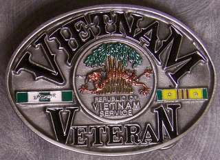 Military Belt Buckle metal Vietnam Veteran NEW  