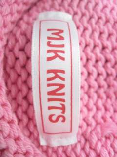 LOT 2 GREENDOG MJK KNITS Girls Pink Brown Sweaters S  