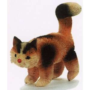  Calico Cat Brushkin Figurine, 8 Inches (Handmade Using 