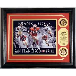  Frank Gore Dominance Photo Mint With 2 24Kt Gold Coins 