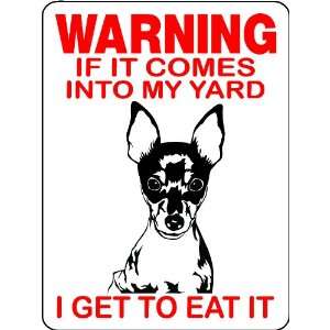  TOY FOX TERRIER ALUMINUM GUARD DOG SIGN 2652TF: Everything 