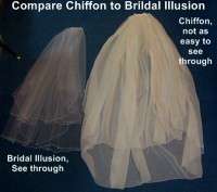 Wedding Veils Cathedral Length 2 Tiers Chiffon  
