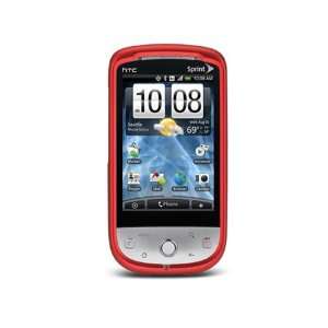  HTC Sprint Hero Rubberized Shield Hard Case Red: Cell Phones 