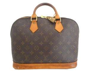 CUT LOUIS VUITTON Monogram ALMA Handbag bag LV LOCK M51130 