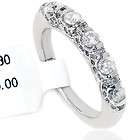 si 75ct pave diamond vintage wedding anniversary stackable ring band