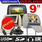 C1005M 2x 9 TFT Kopfstützen mit DVD Player IR Game USB