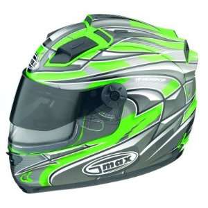  Gmax GM68S Max Graphic Green Full Face Snow Helmet Dual 
