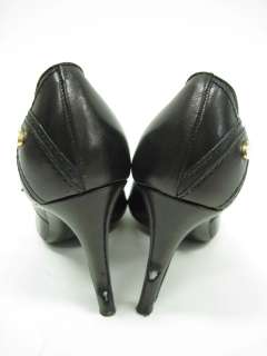 JUDITH LEIBER Black Leather Mary Janes Pumps 8 In Box  