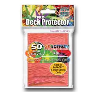  Ultra Pro Mini Deck Protector Box of 15 packs Spectrum Red 