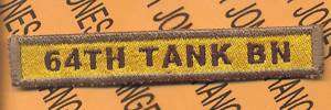 64TH TANK BN 3rd Infantry Division Armored TAB  