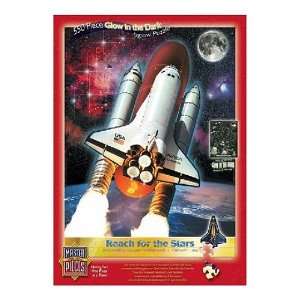   Pieces Reach for the Stars Glow 550 Piece Jigsaw Puzzle Toys & Games