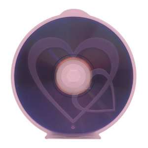  Clam Shell (C Shell) CD /DVD Case, Pink Color with Heart 