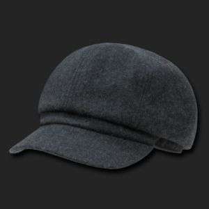 Charcoal Grey Newsboy Hat Hats Cap Caps Size SM/MD  