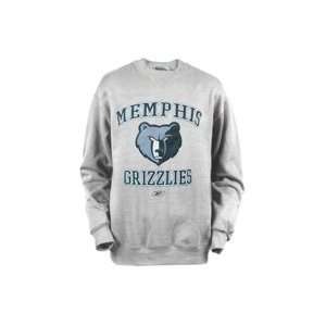 Memphis Grizzlies Adult Grey Logo Sweatshirt Sports 