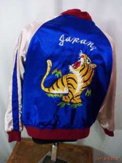 Vtg 50s.Reversible Japan Souvenir Jacket. Sukajan.Embroidered Tigers 