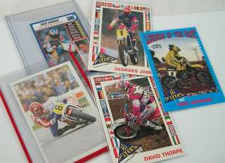 VINTAGE MOTOCROSS ROAD RACE TRADING CARDS JOB THORPE &  