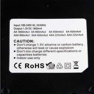 AA AAA Ni MH Ni Cd Rechargeable Battery BTY LCD charger  