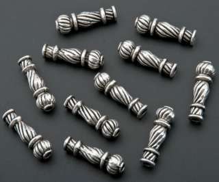 120 Tibetan Silver Ripple Art Vase Beads Charms 22.5mm  