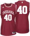 Indiana Hoosiers adidas #40 Replica Basketball Jersey   Crimson