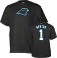 Cam Newton Carolina Panthers Black Reebok Name & Number T Shirt