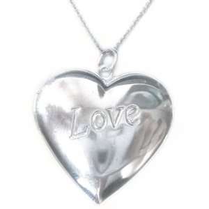 Elegantes Herz Medaillon Amulett Ketten Anhänger Love (Liebe 
