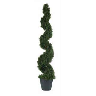 Nearly Natural 4 Ft. Indoor Outdoor Cedar Spiral Silk Tree 5076 at The 