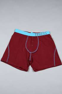 BR4SS Underwear The Solid Br4ss Premium 2 Pack Boxer Briefs in Maroon 