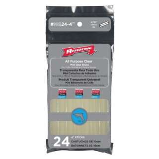 Arrow Fastener 0.25 oz. All Purpose Clear Mini Glue Sticks (24 Pack 