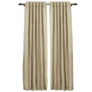   Living Plain Linen Natural Rod Pocket Curtain 146 