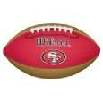 WILSON NFL San Francisco 49ers Football Team Logo Pee Wee Rubber, rot 