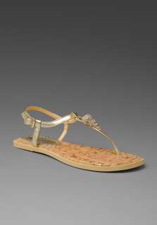 JUICY COUTURE Finny Seashell Sandal in Platino  