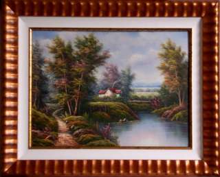 COUNTRY PATH Original Oil Painting Framed  