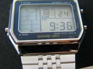 VINTAGE CASIO 222 GM 301 SEA BATTLE OLD STOCK STAINLESS STEEL BACK 