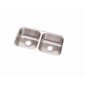   Undermount Stainless Steel 31.75x15.75x8 Double Bowl Kitchen Sink