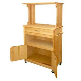Catskill Craftsmen Birch 17 in. Microwave Cart 1576 at The Home Depot