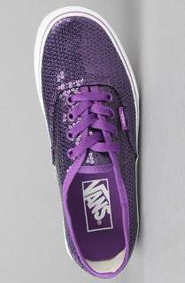 Vans The Authentic Sneaker in Glitter Dots Purple  Karmaloop 