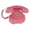 Plüschtelefon, Pink   Tastaturtelefon mit Wählscheibenoptik   voll 