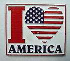 Love America Heart Flag Fridge Magnet
