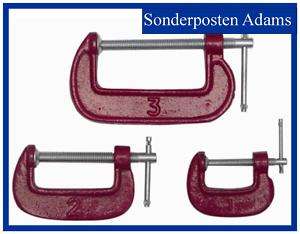 Restposten 3 Tlg. Mini   Schraubzwingen Satz  