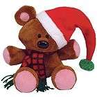 ty beanie buddy pooky the stuffed animal bear christmas hat