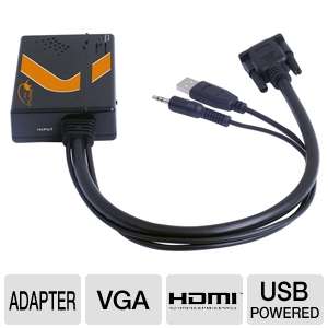 Atlona AT HDVIEW VGA to HDMI Scaler/Converter   USB Powered, Up to 