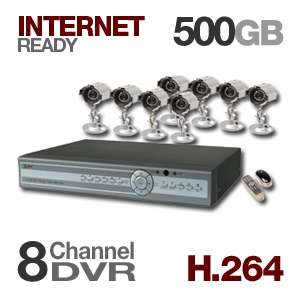 See QSDR8V8DRTC 500 Network DVR and 8 Cameras   8 Channel, H.264 