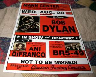 BOB DYLAN BLOWING IN THE WIND POSTER MANN CENTER  